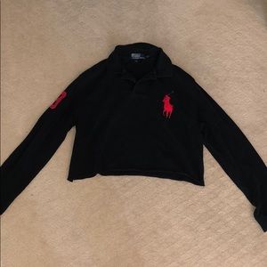 cropped vintage polo shirt
